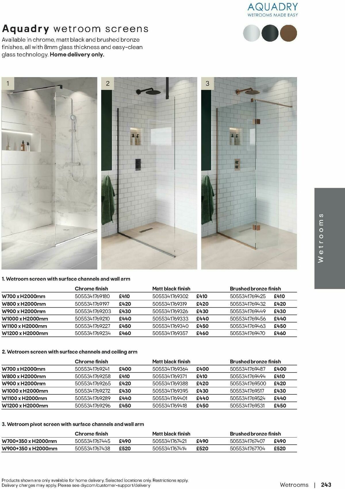 B&Q Bathrooms Offers from 1 September
