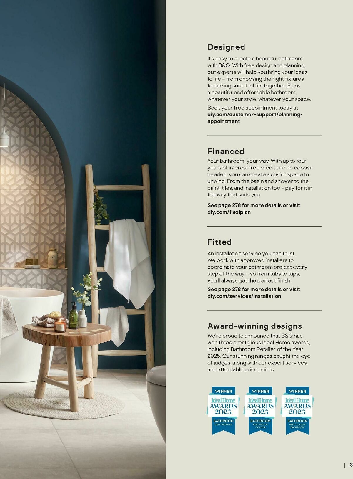 B&Q Bathrooms Offers from 1 September