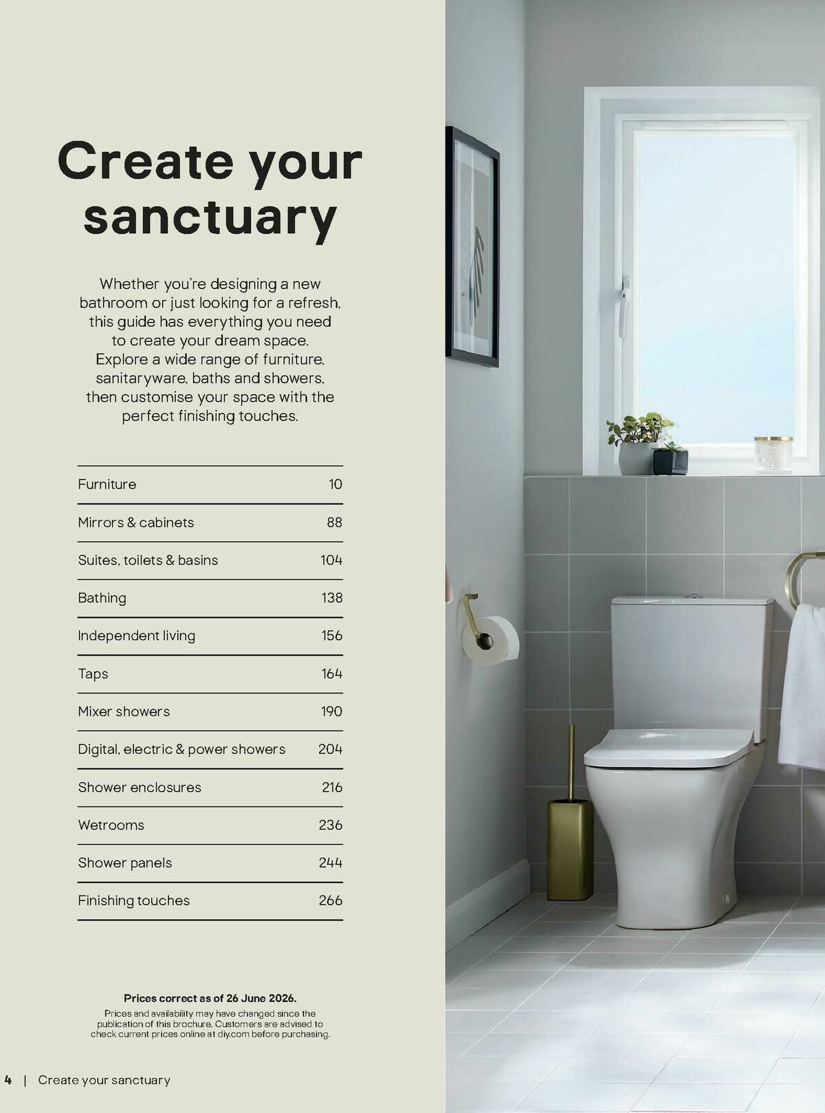 B&Q Bathrooms Offers from 1 September