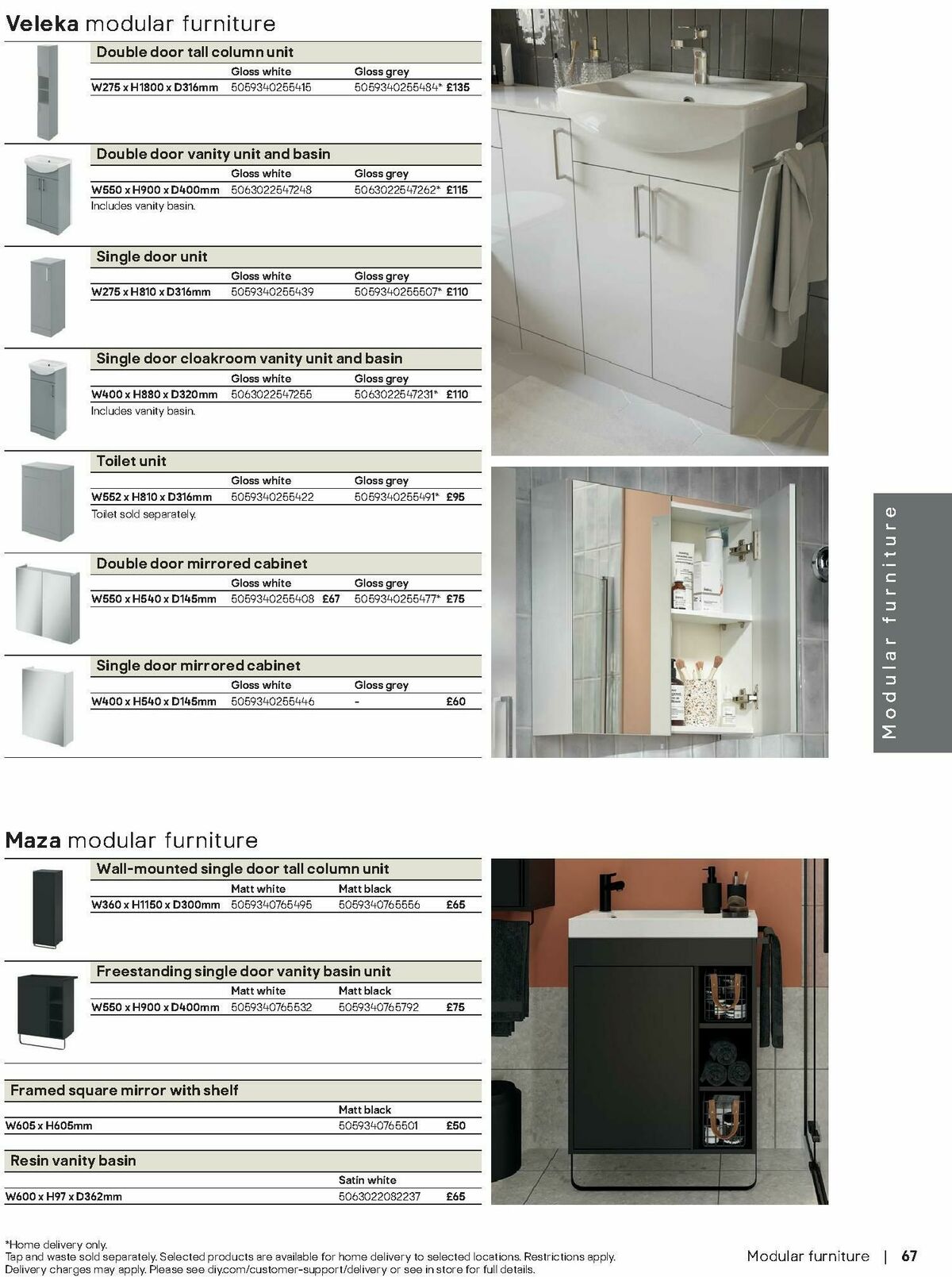 B&Q Bathrooms Offers from 1 September