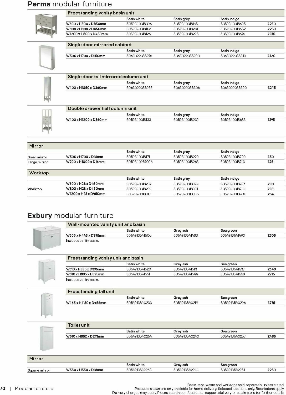 B&Q Bathrooms Offers from 1 September