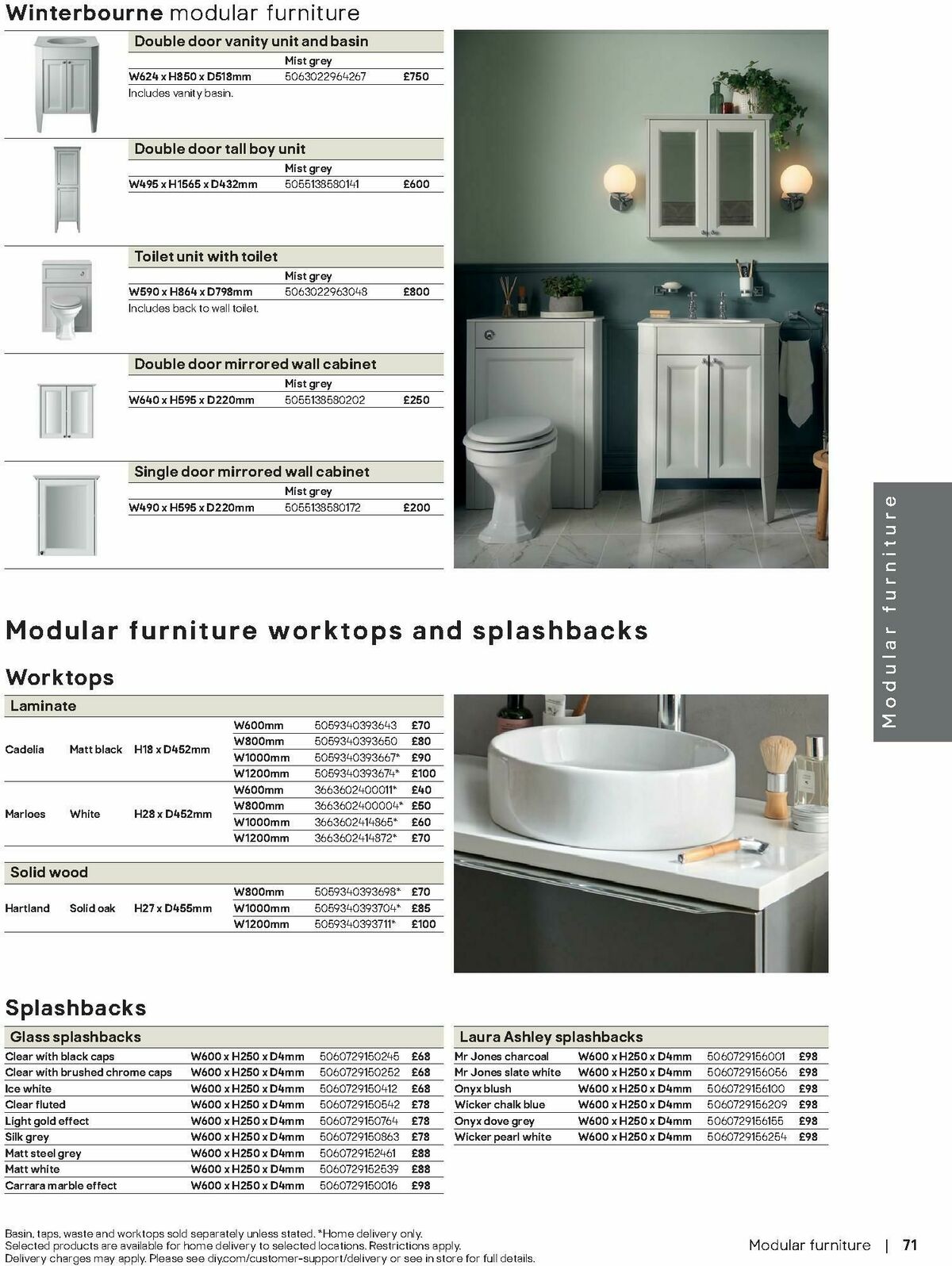 B&Q Bathrooms Offers from 1 September