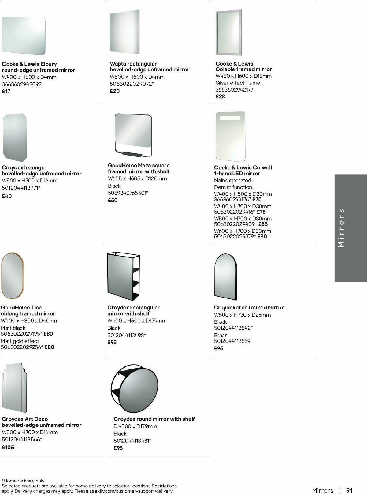 B&Q Bathrooms Offers from 1 September