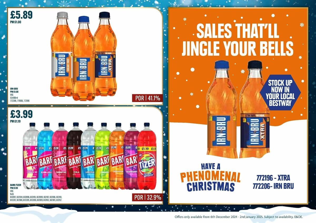Bestway Wholesale Christmas Deals Offers from 6 December