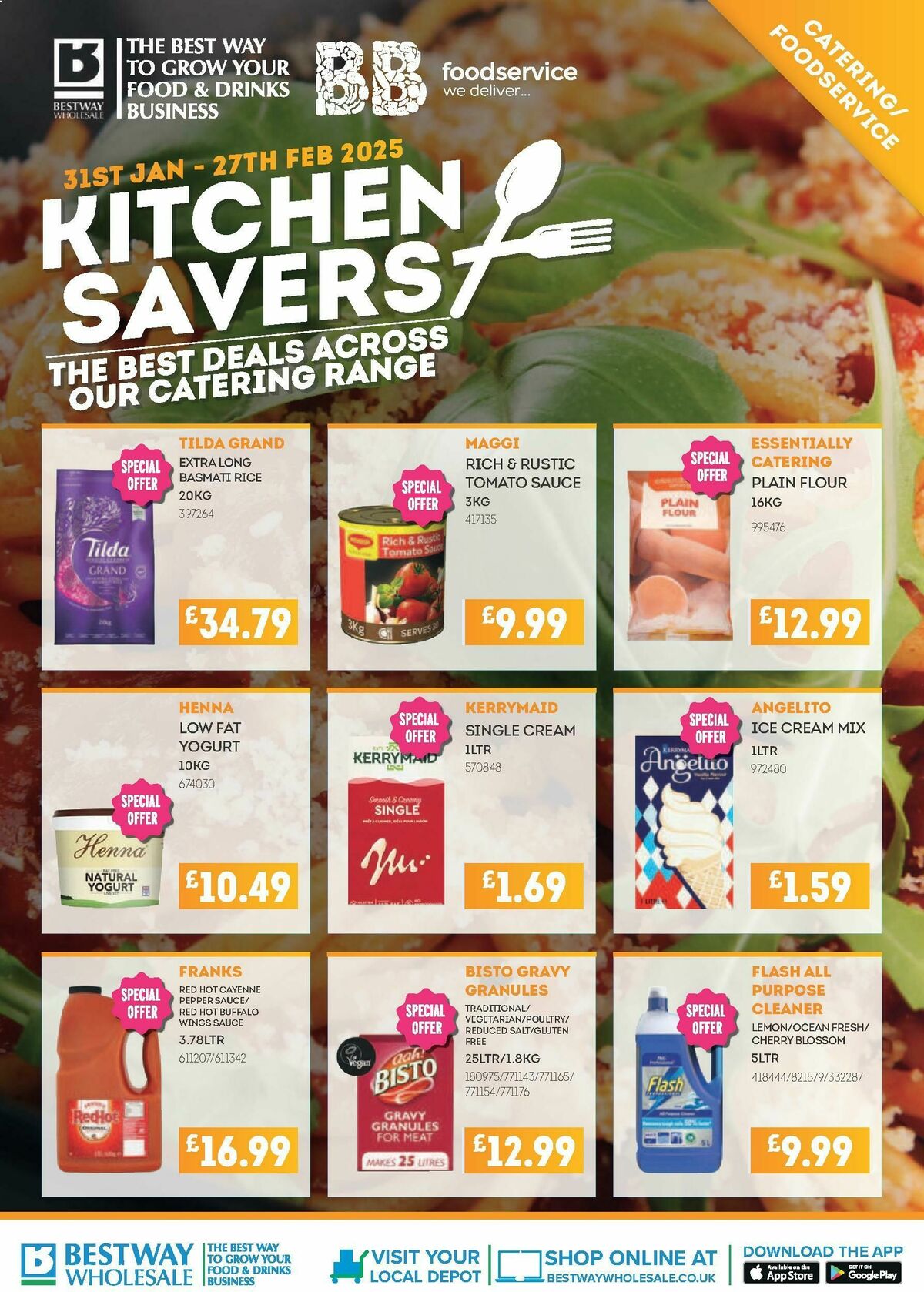 Bestway Wholesale Kitchen Savers Offers from 31 January