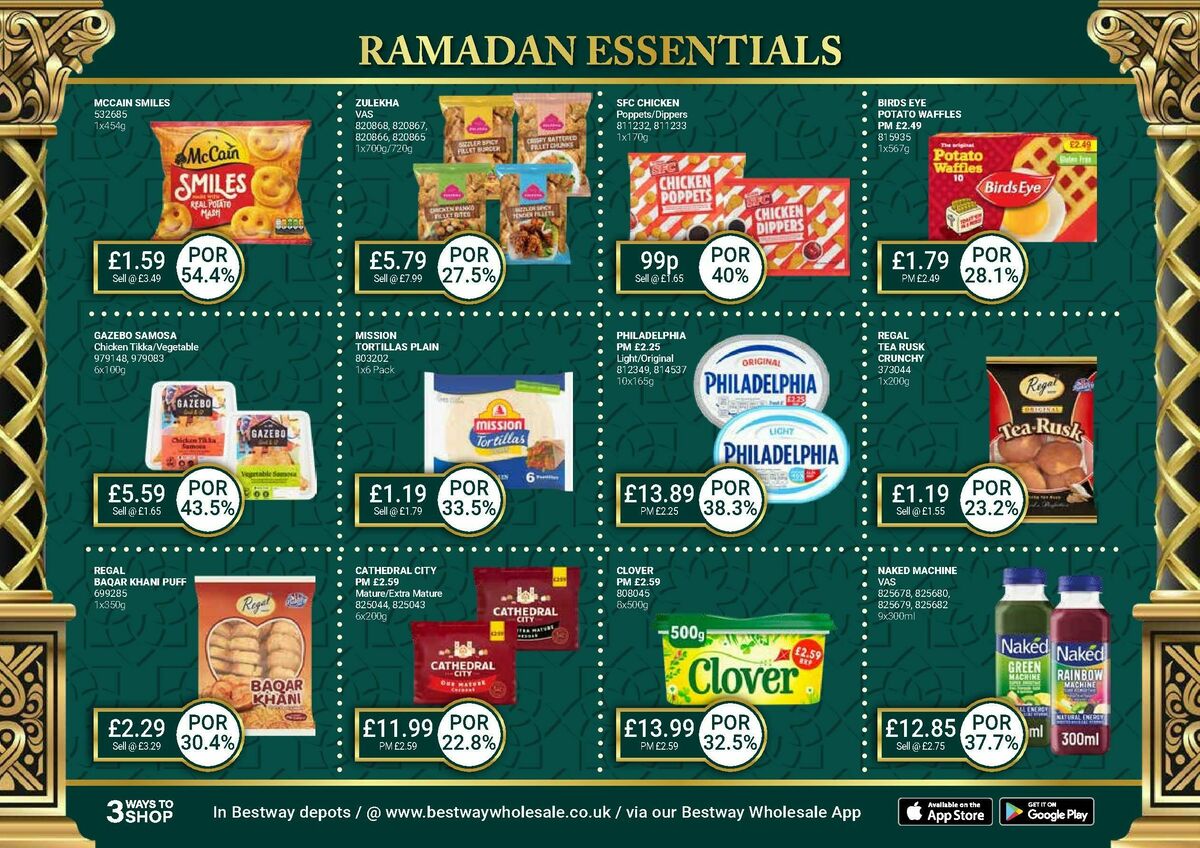 Bestway Wholesale Ramadan Essentials Offers from 31 January
