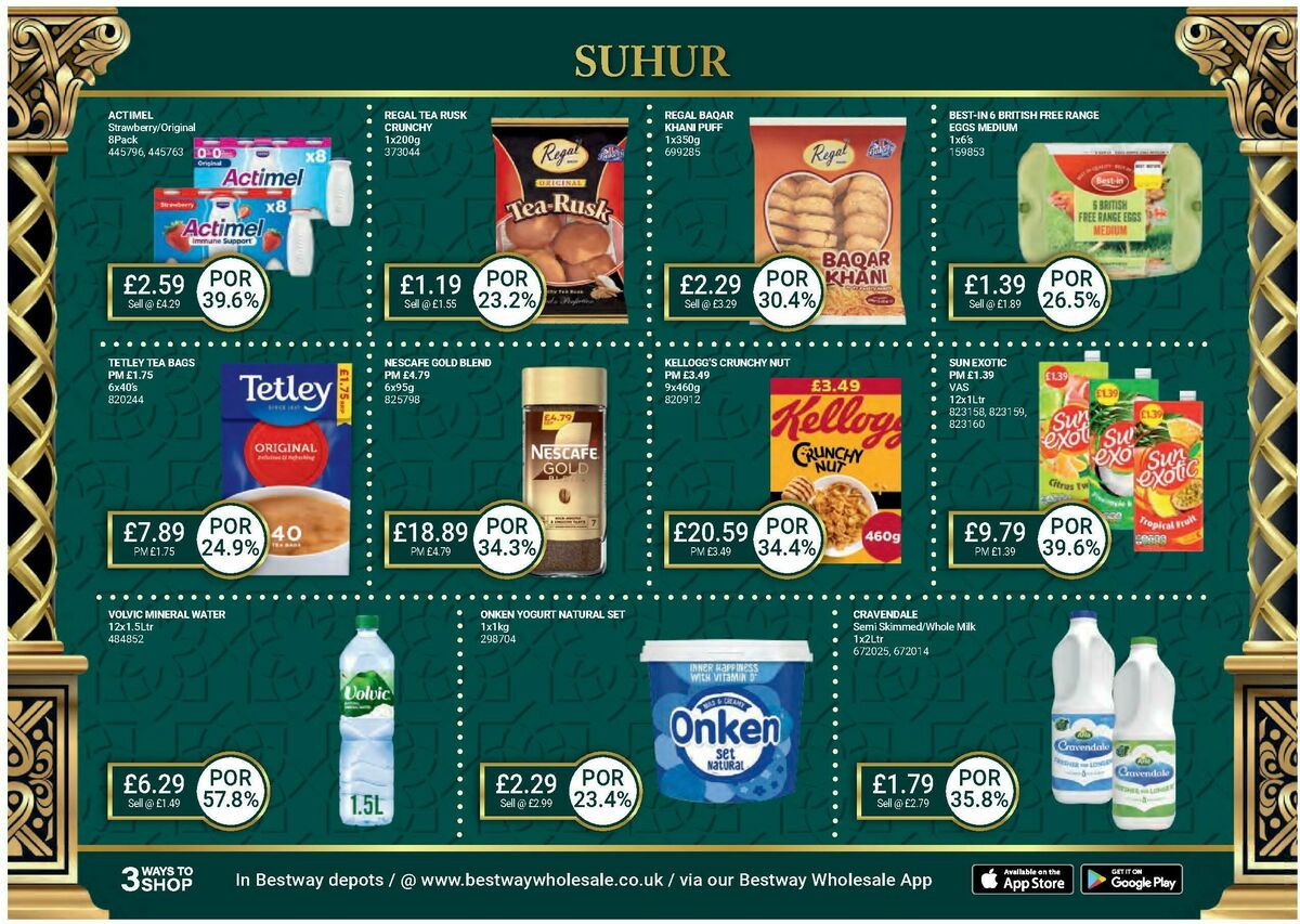 Bestway Wholesale Ramadan Essentials Offers from 28 February