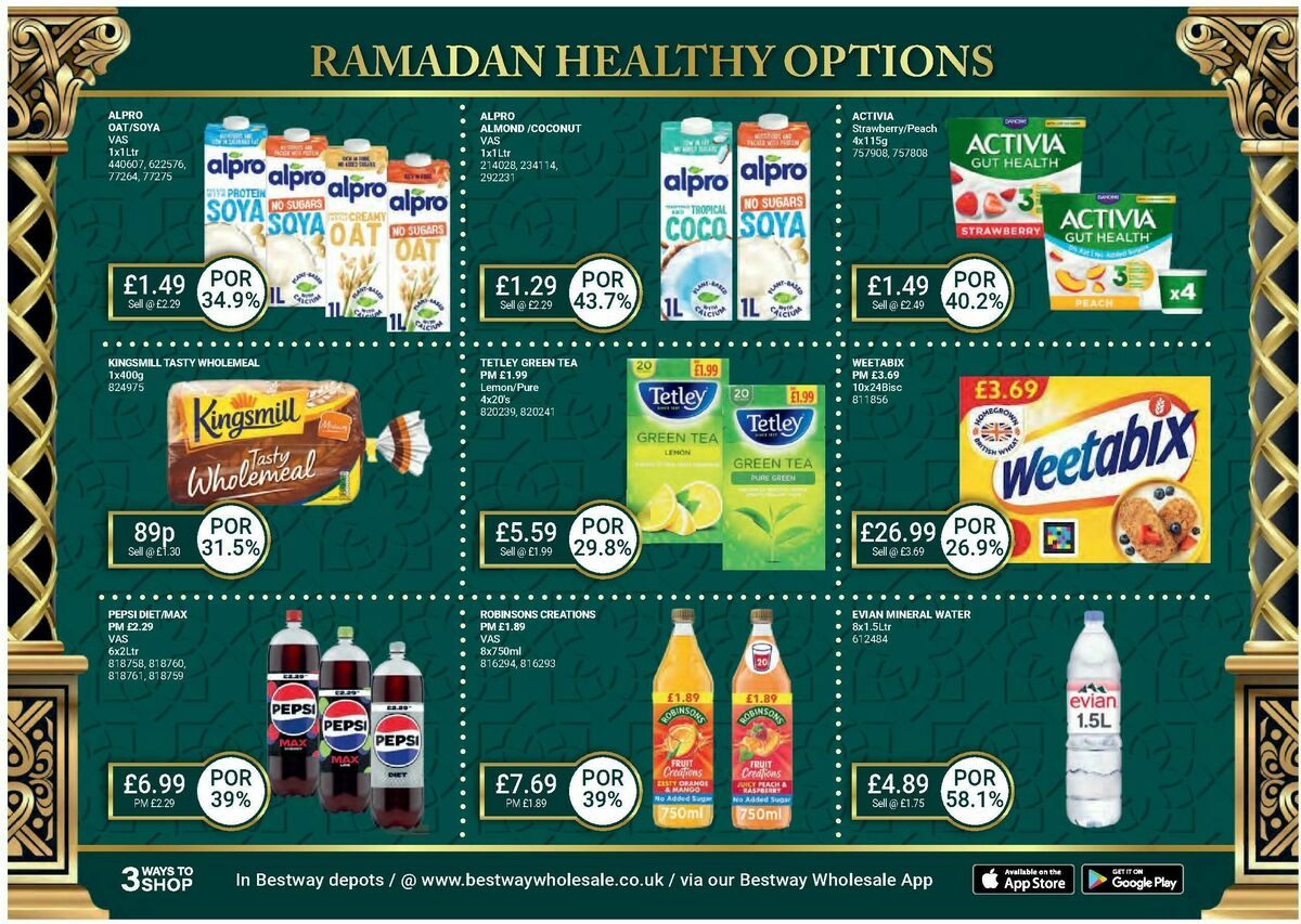 Bestway Wholesale Ramadan Essentials Offers from 28 February