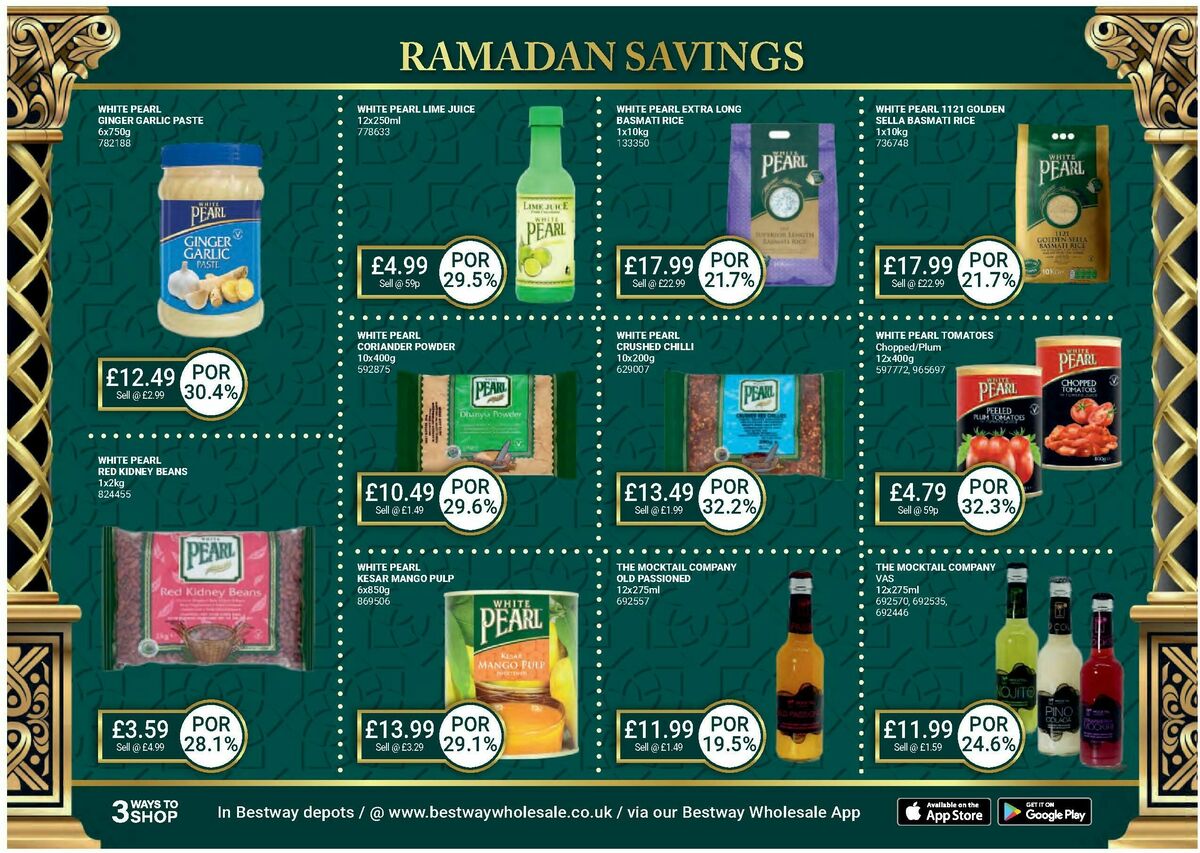 Bestway Wholesale Ramadan Essentials Offers from 28 February