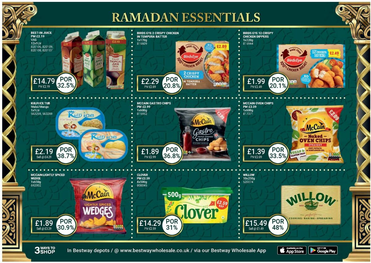 Bestway Wholesale Ramadan Essentials Offers from 28 February
