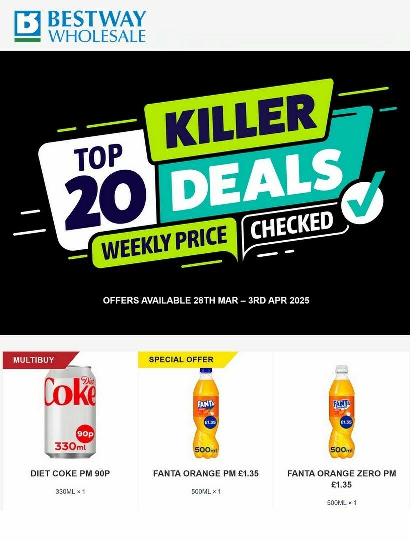 Bestway Wholesale Offers from 28 March
