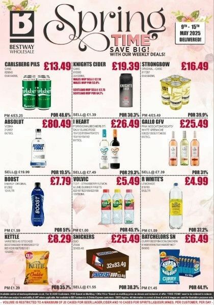 Bestway Wholesale Offers from 9 May