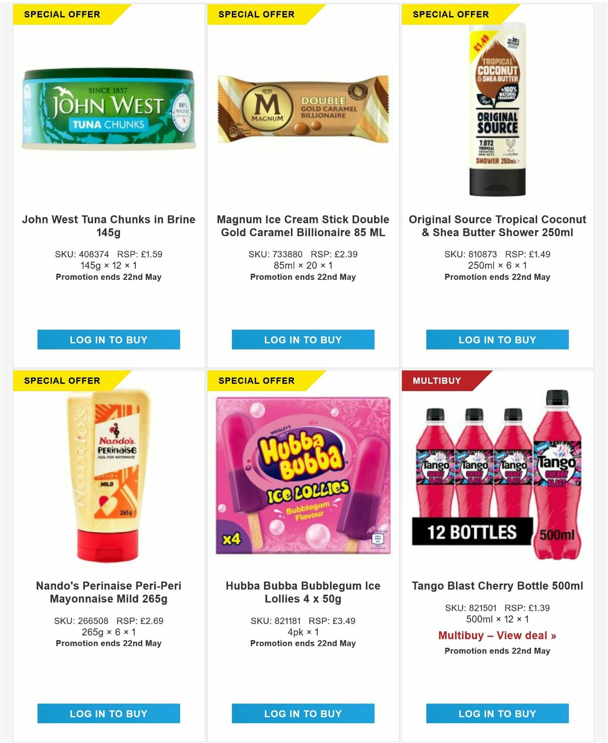 Bestway Wholesale Offers from 16 May