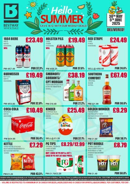 Bestway Wholesale Offers from 30 May