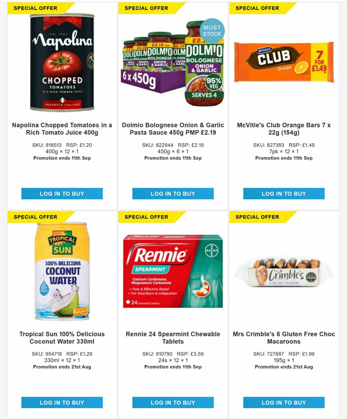 Bestway Wholesale Offers from 15 August