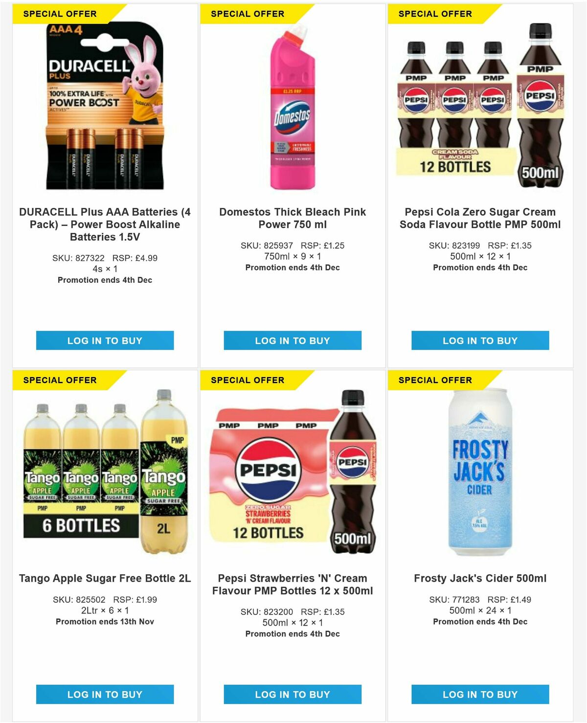 Bestway Wholesale Offers from 7 November