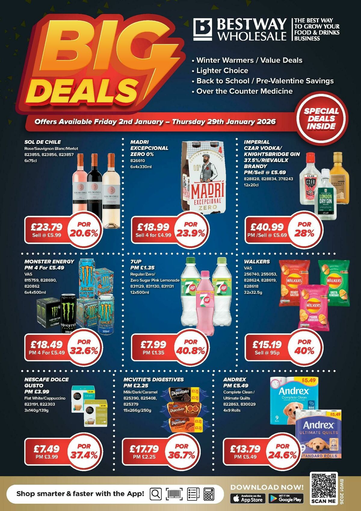Bestway Wholesale The Big Deals Brochure Offers from 2 January