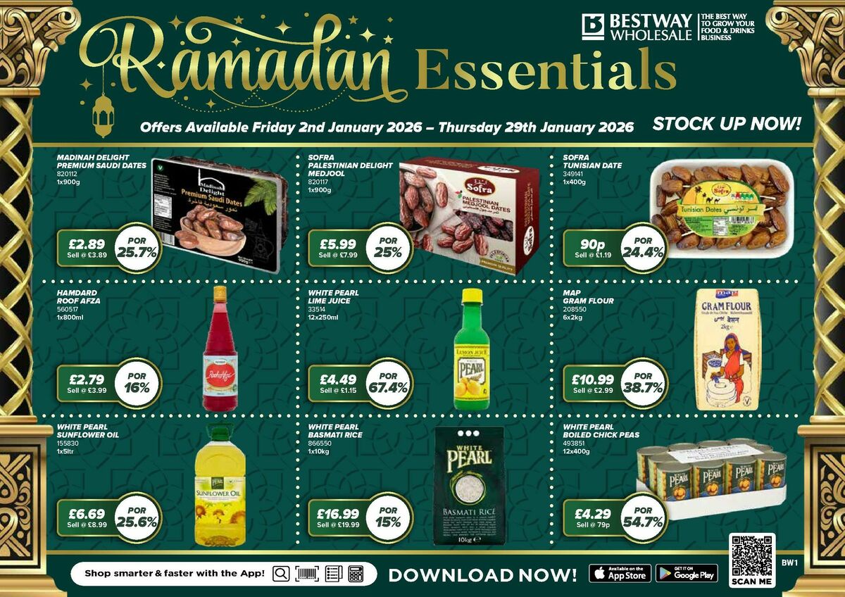 Bestway Wholesale Ramadan Deals Offers from 2 January