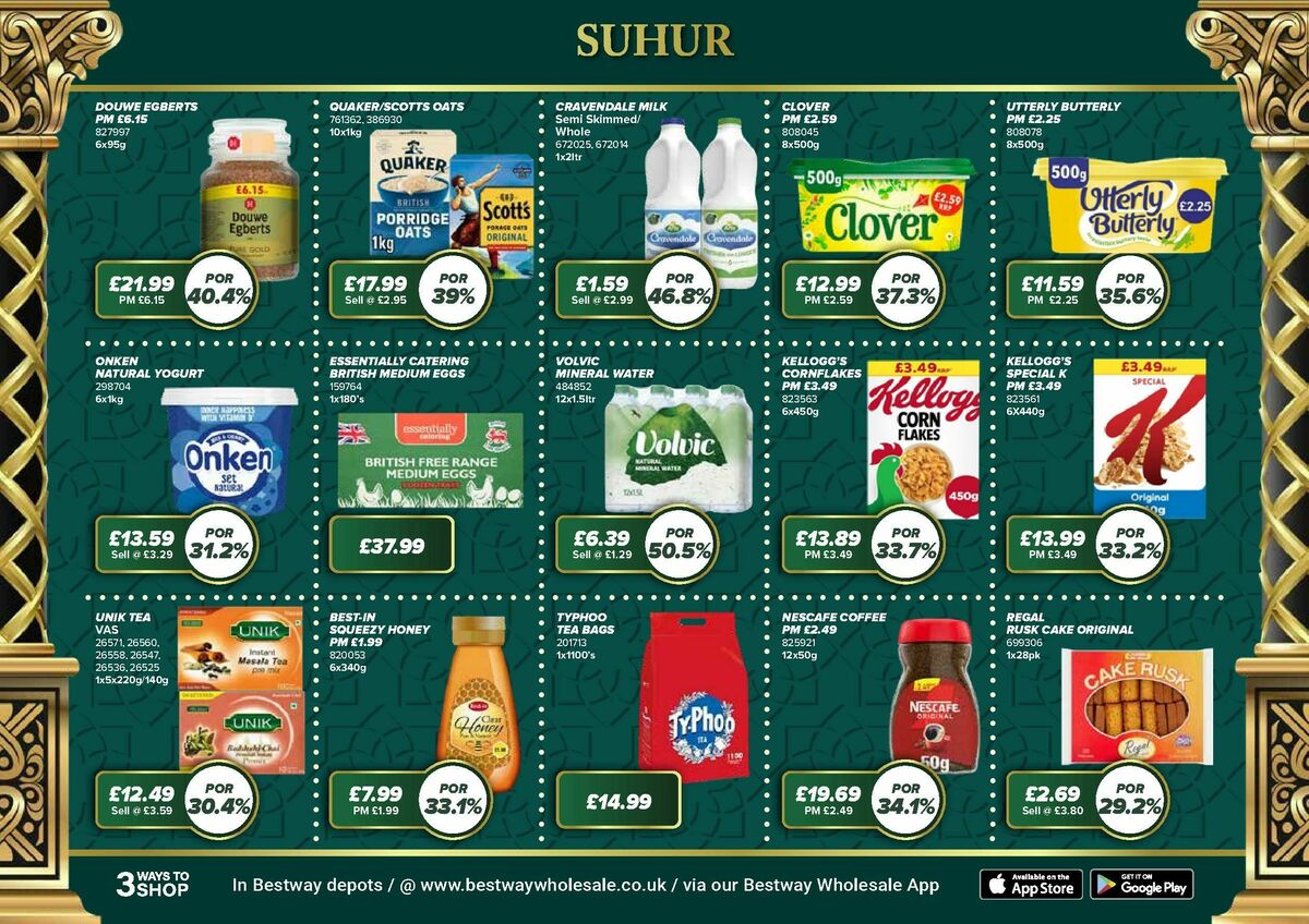 Bestway Wholesale Ramadan Deals Offers from 2 January