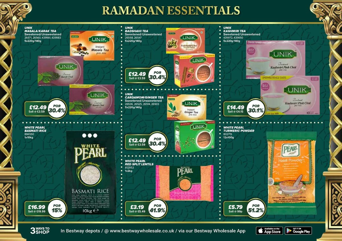 Bestway Wholesale Ramadan Deals Offers from 2 January