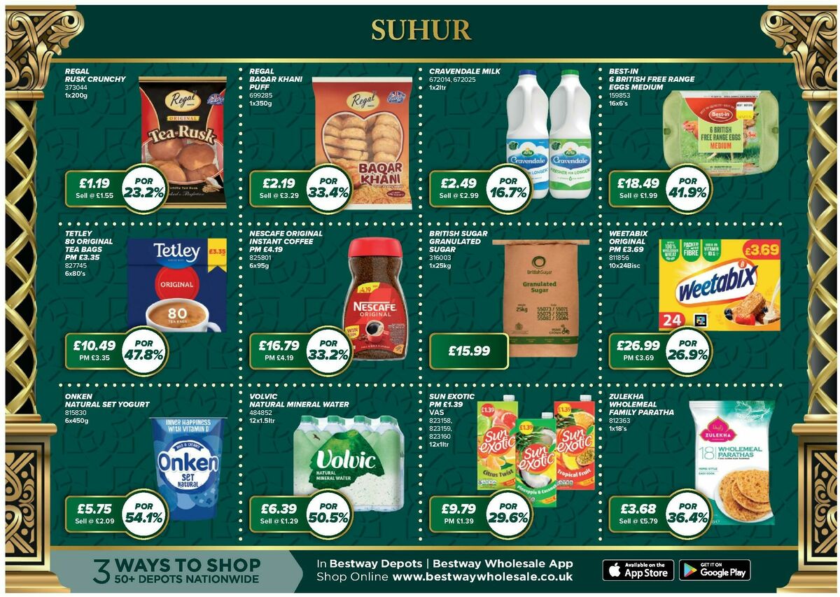 Bestway Wholesale Ramadan Deals Offers from 30 January