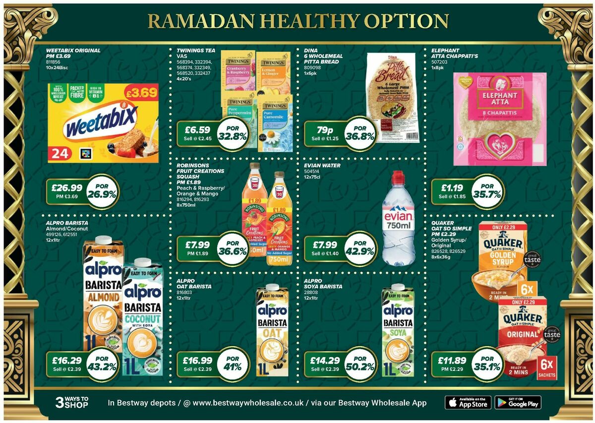 Bestway Wholesale Ramadan Deals Offers from 30 January