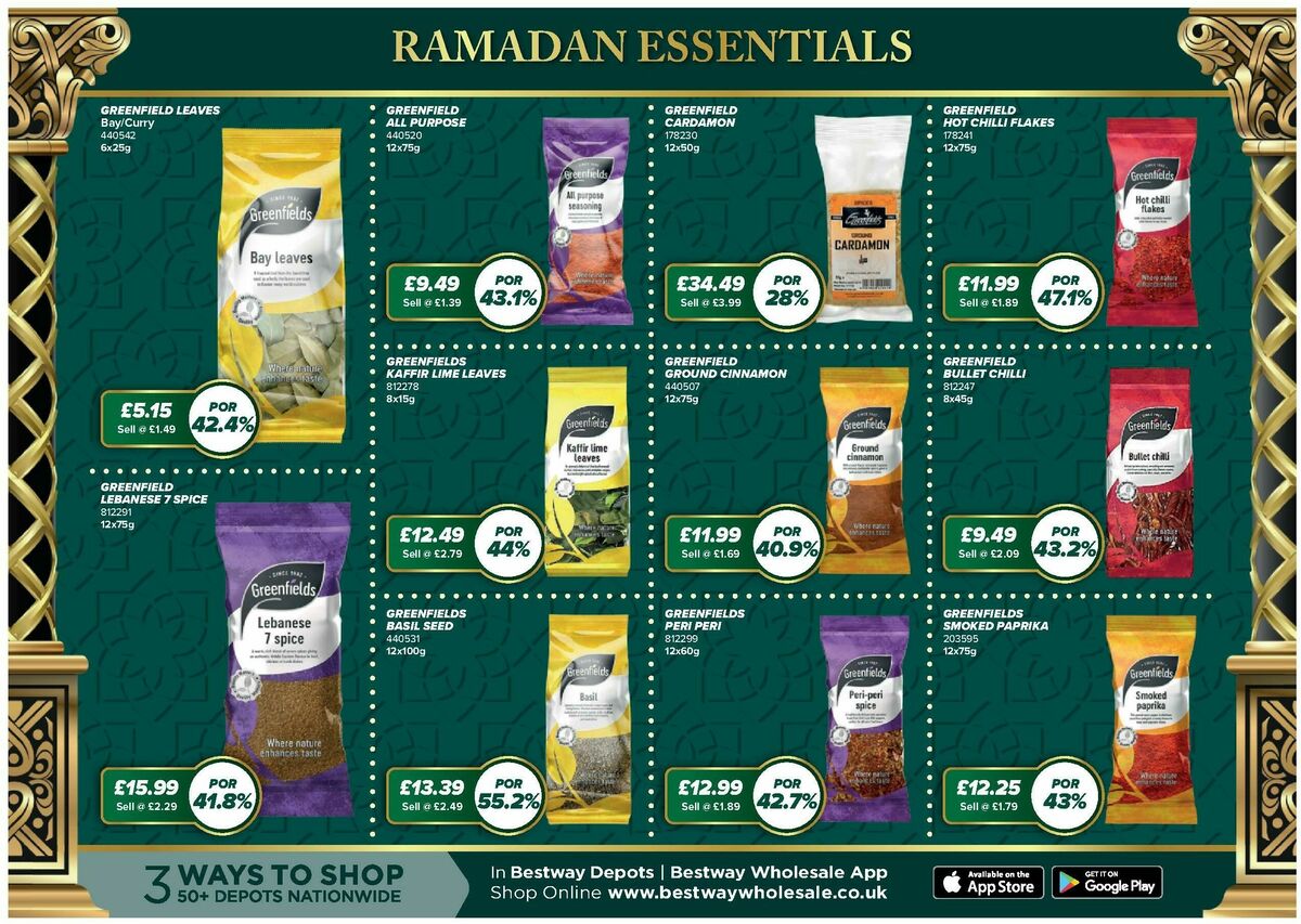 Bestway Wholesale Ramadan Deals Offers from 30 January