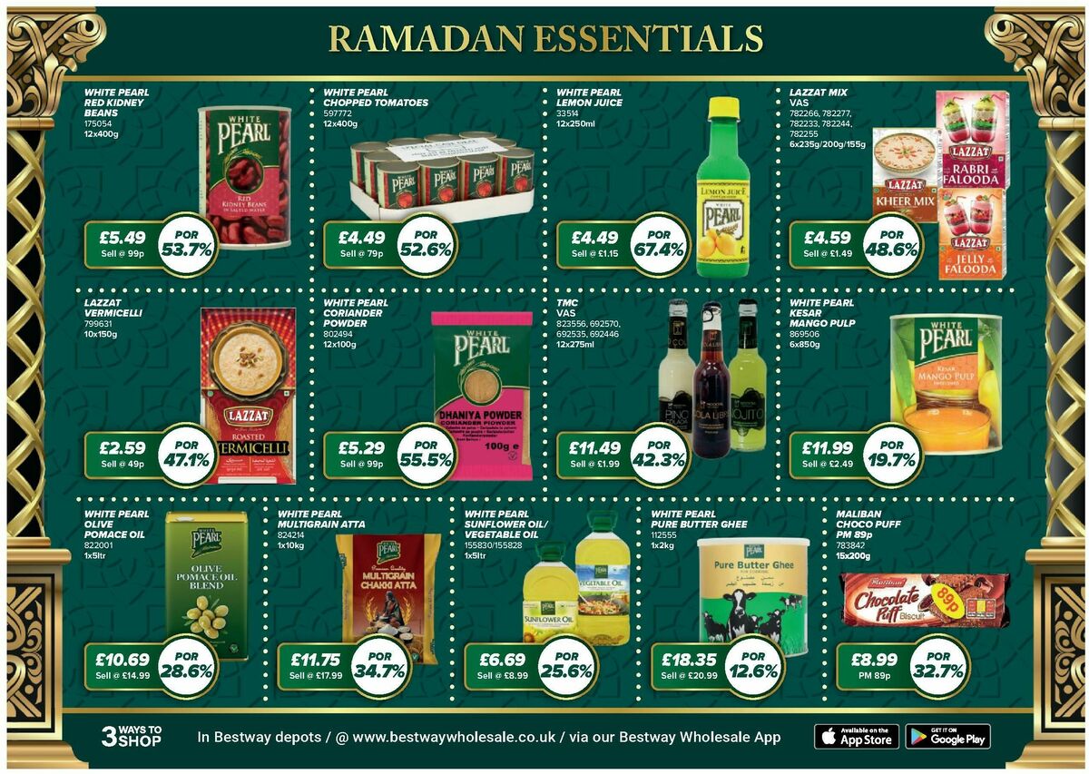 Bestway Wholesale Ramadan Deals Offers from 30 January