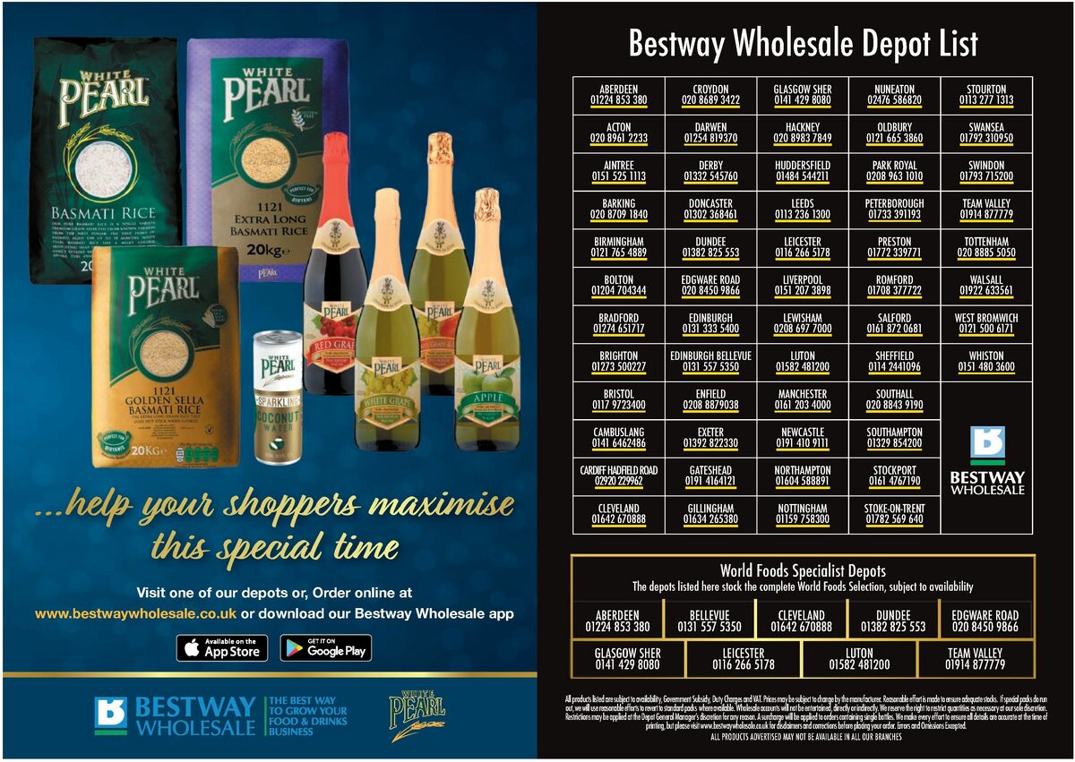 Bestway Wholesale Ramadan Deals Offers from 27 February
