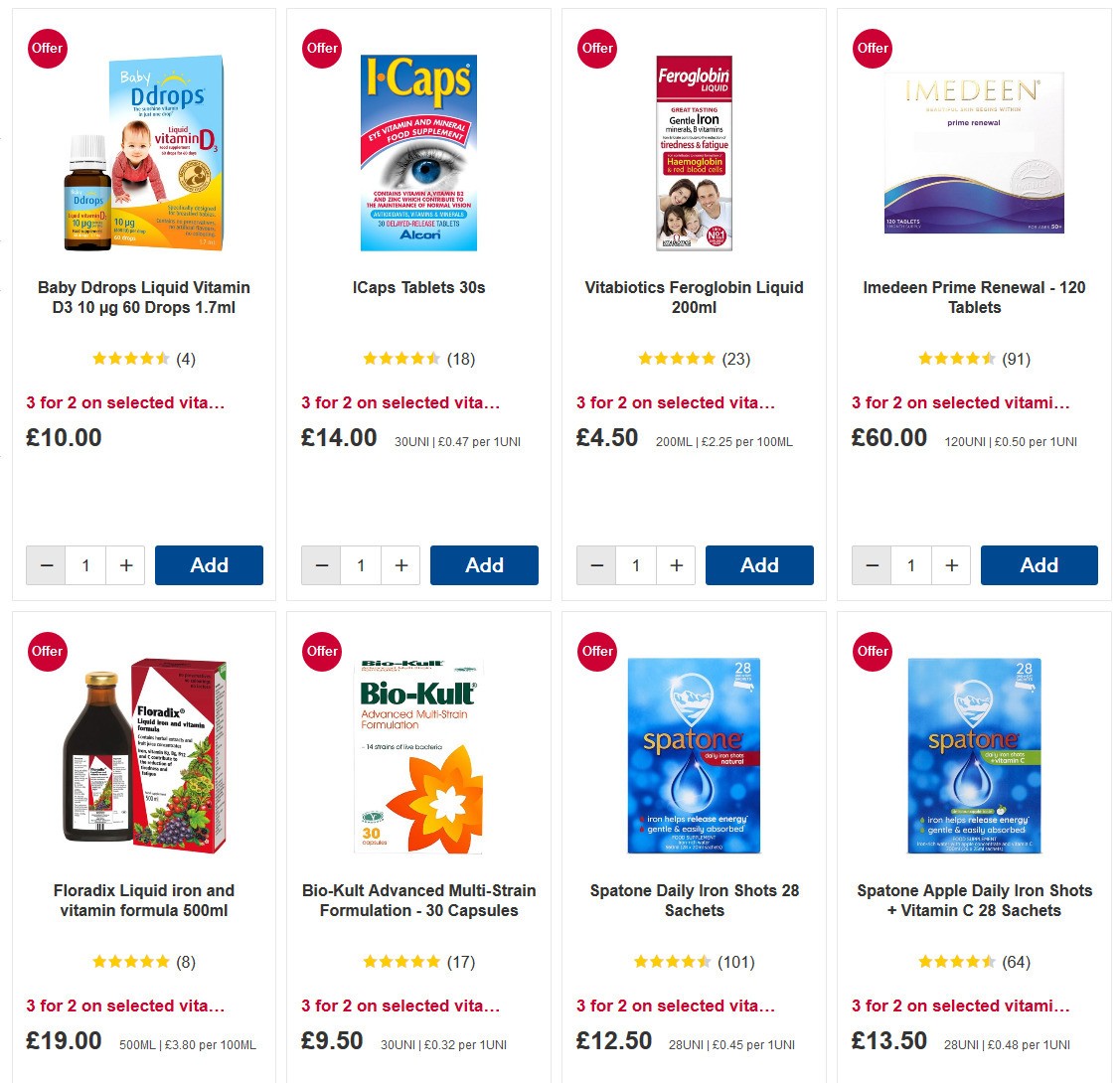 Boots Offers from 20 April