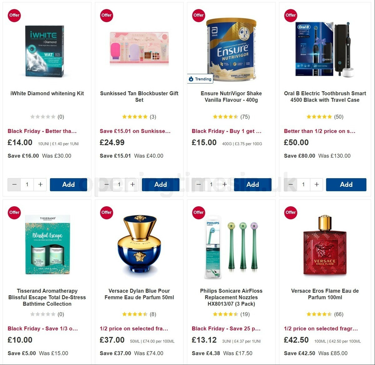 Boots Offers from 1 November