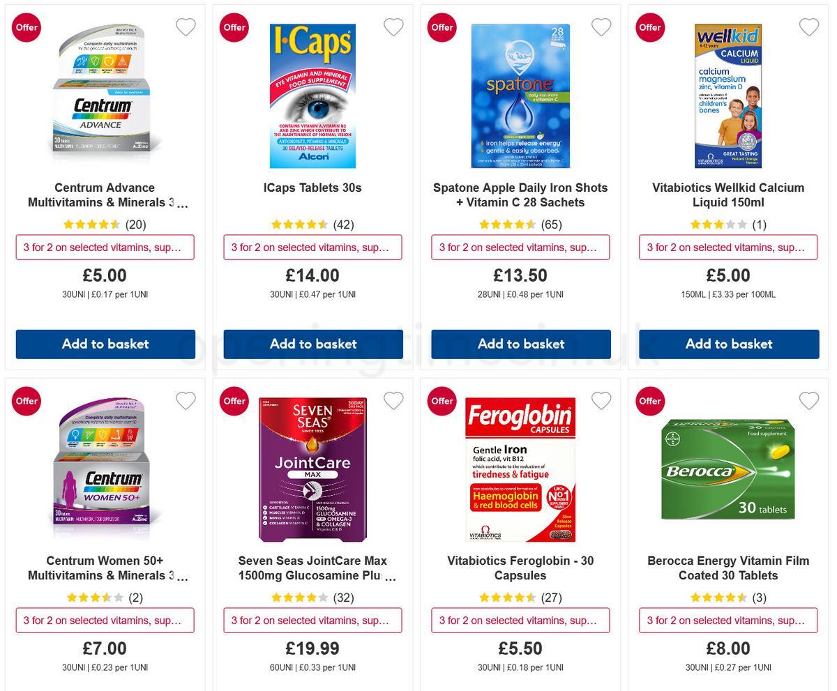 Boots Vitamins & Supplements Offers from 6 December