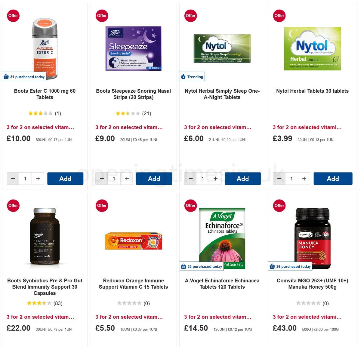 Boots Offers from 7 January
