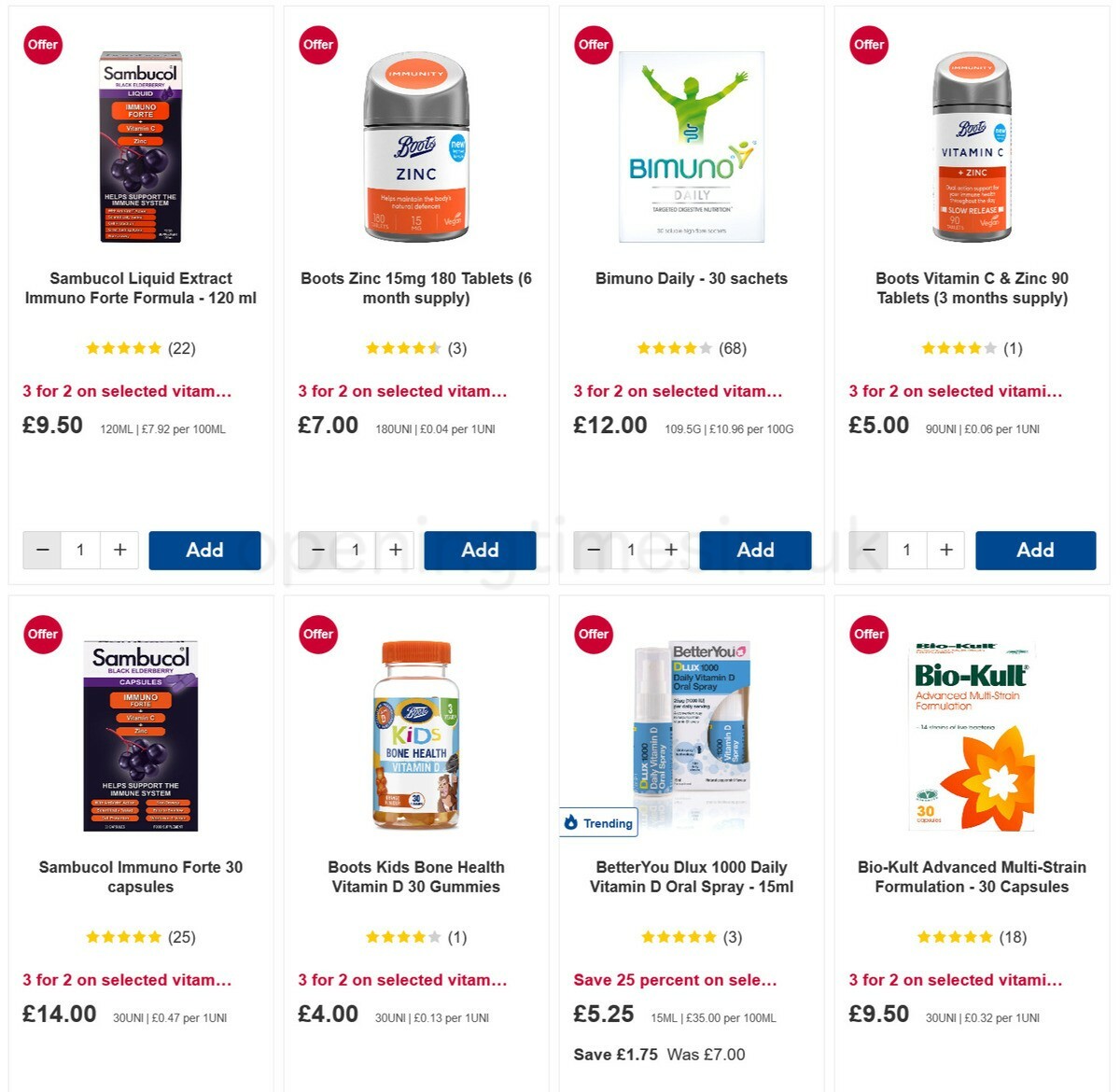 Boots Offers from 7 January