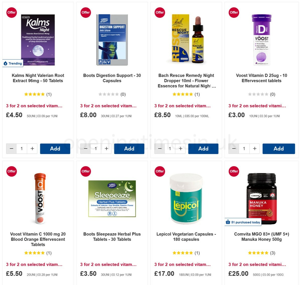 Boots Offers from 7 January