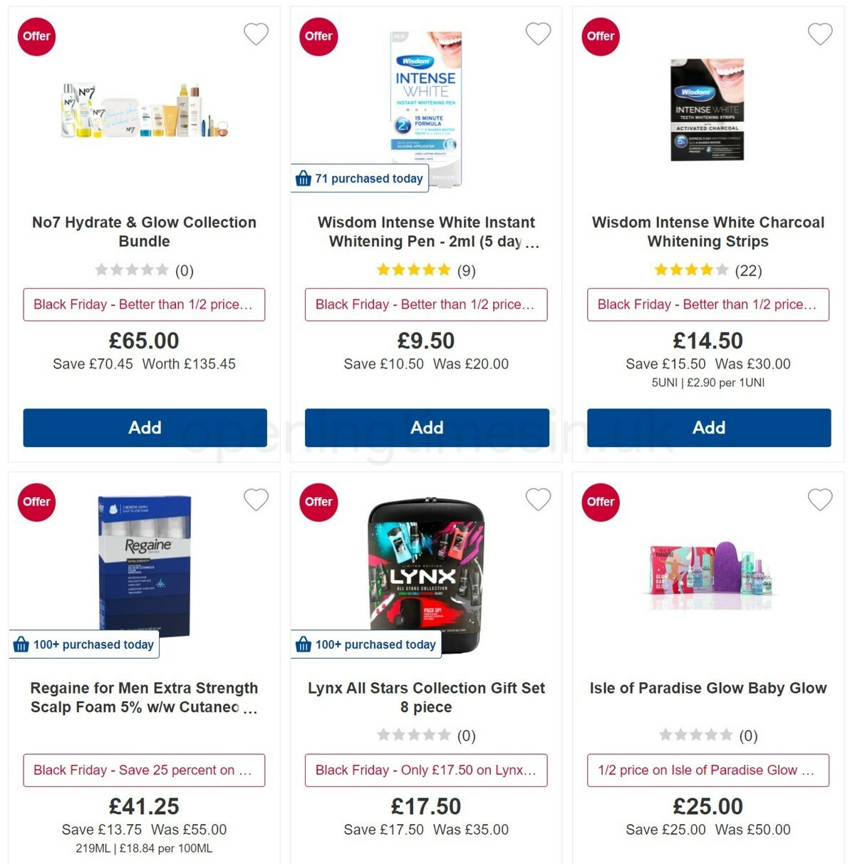 Boots Offers from 18 November