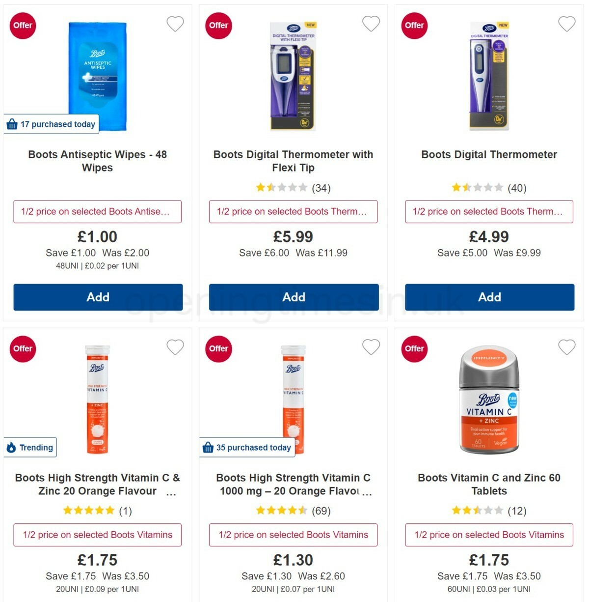 Boots Offers from 10 December