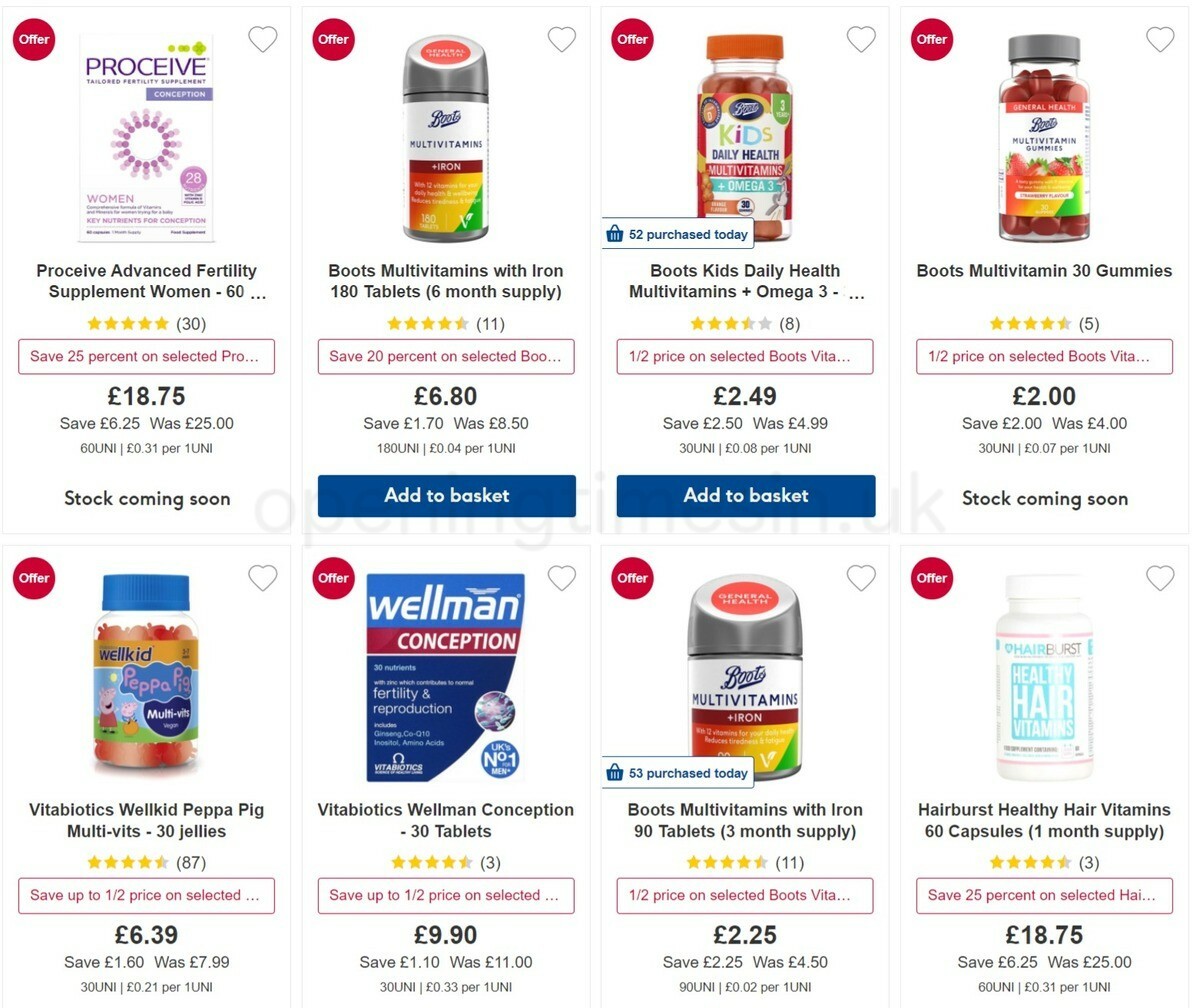 Boots Offers from 11 January
