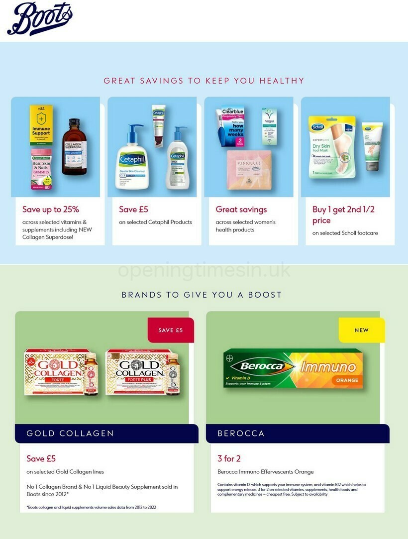 Boots Offers from 12 March