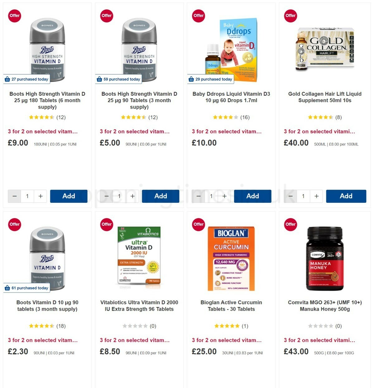 Boots Offers from 12 March