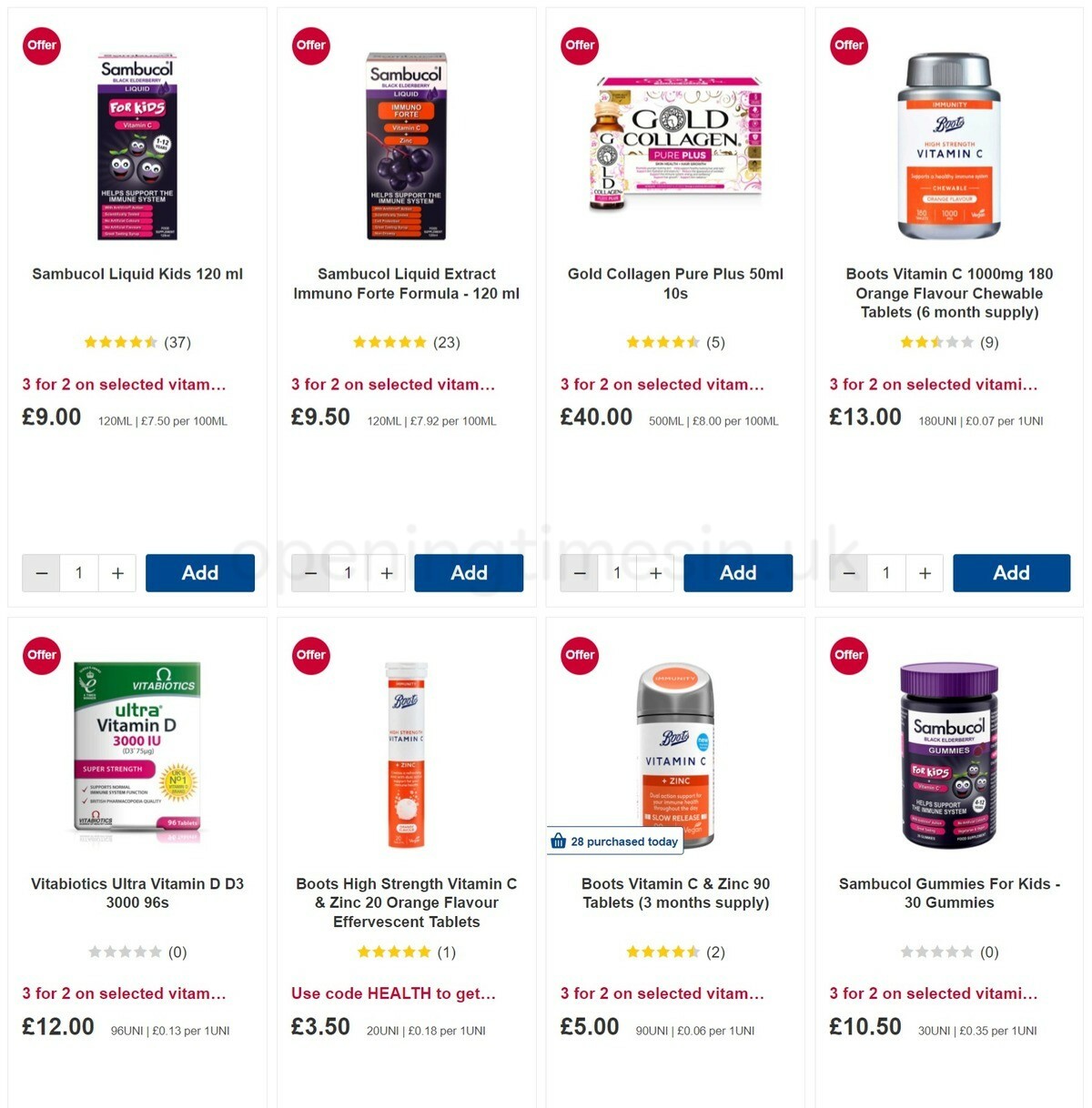 Boots Offers from 12 March