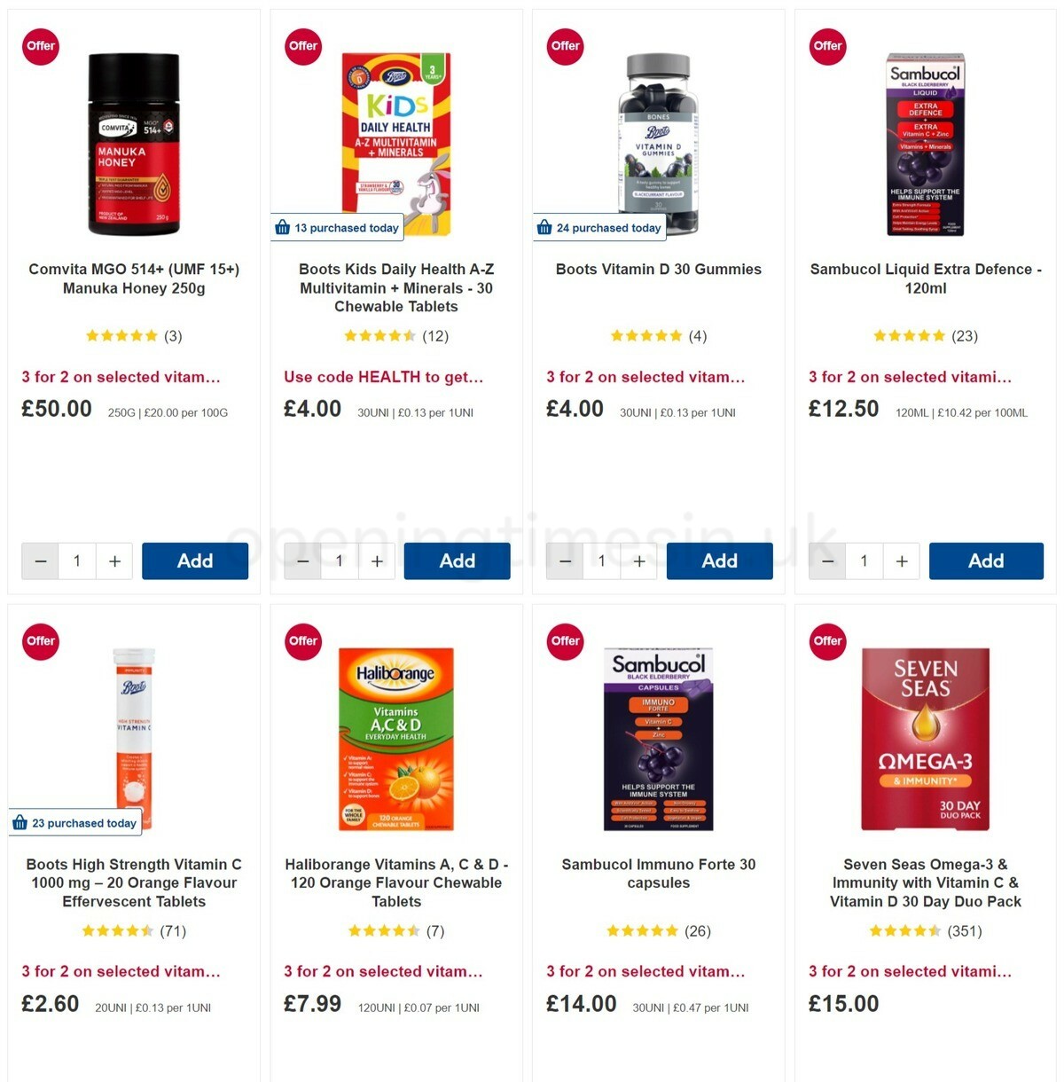 Boots Offers from 12 March
