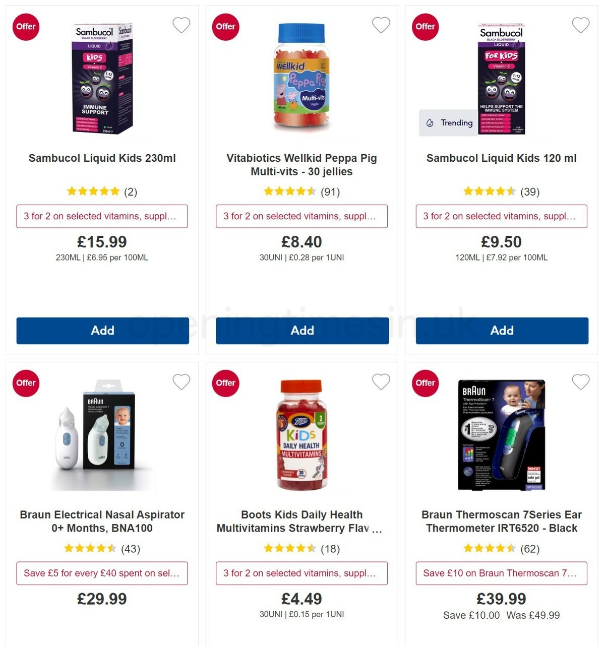 Boots Offers from 15 December