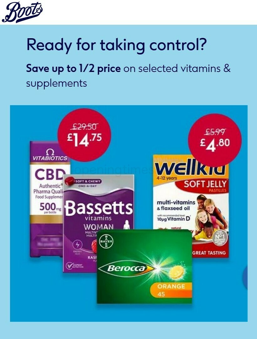 Boots Offers from 17 January