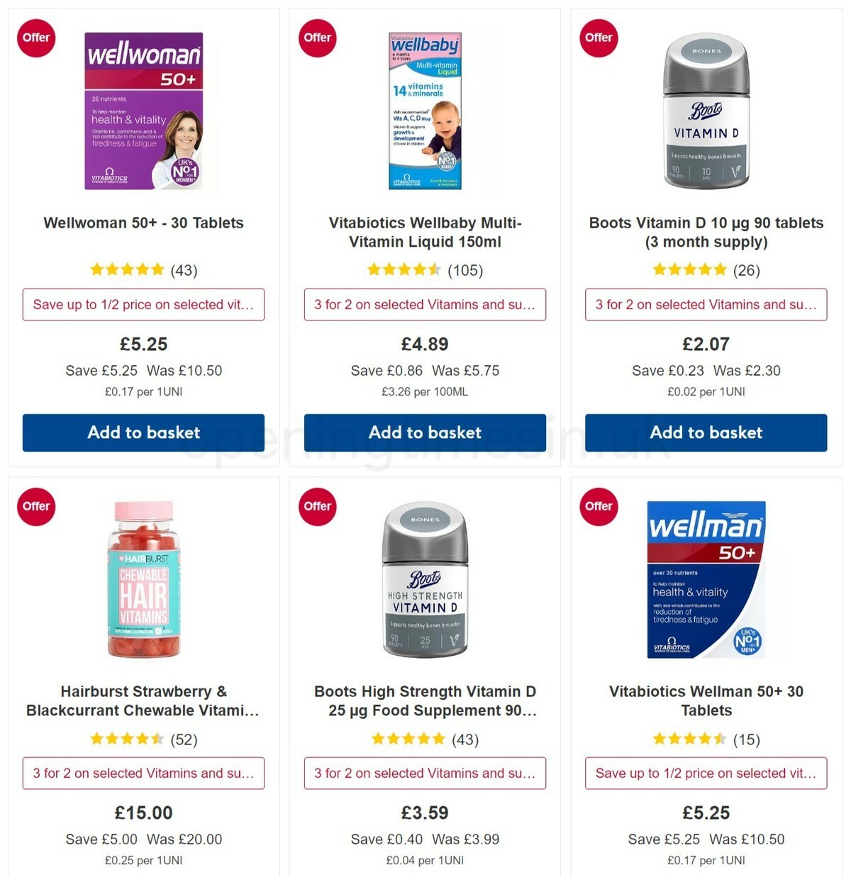 Boots Offers from 17 January