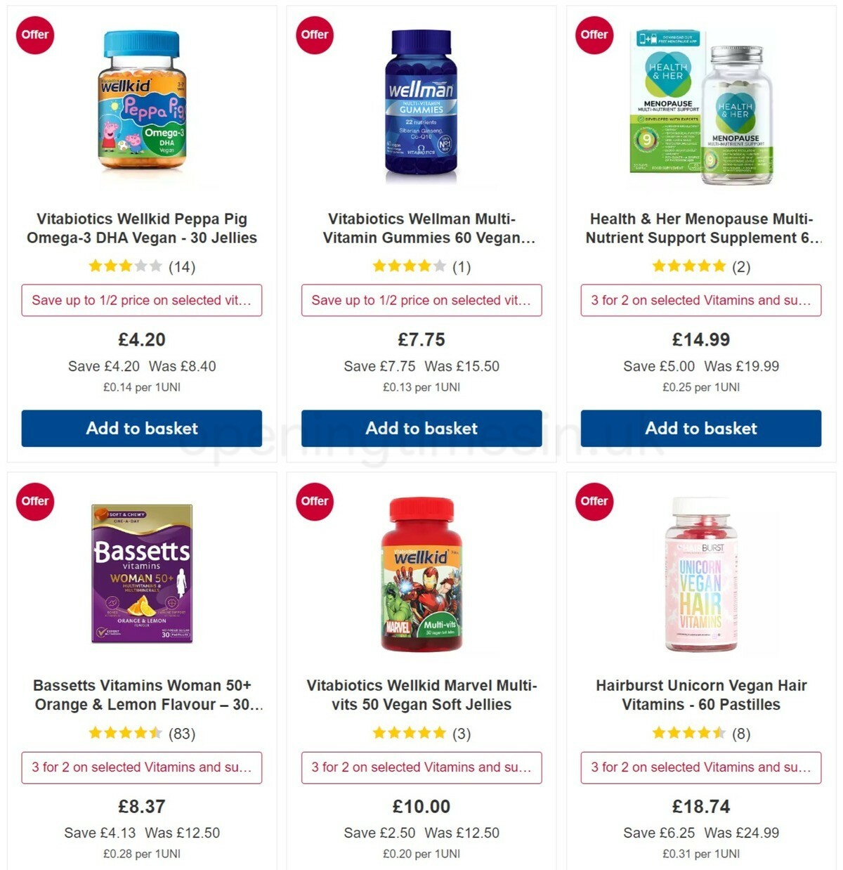 Boots Offers from 17 January