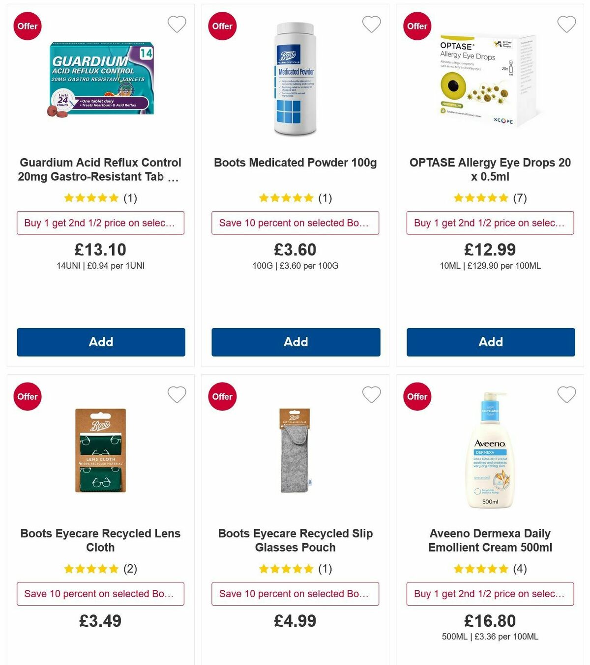 Boots Offers from 5 October