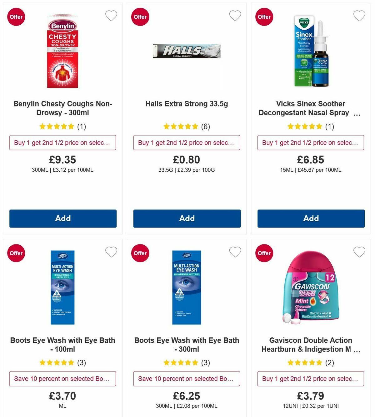 Boots Offers from 5 October