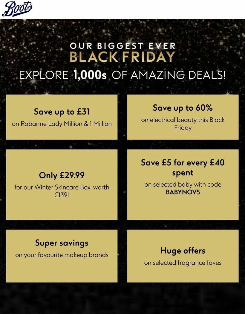 Boots Offers from 5 November