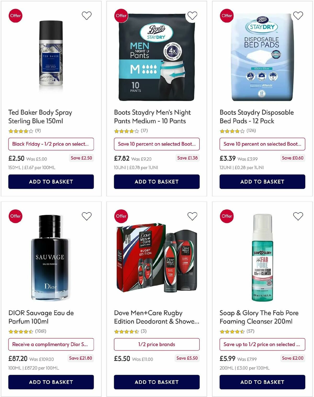 Boots Offers from 24 November